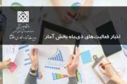 اخبار فعالیت‌های بخش آمار در دی 1400